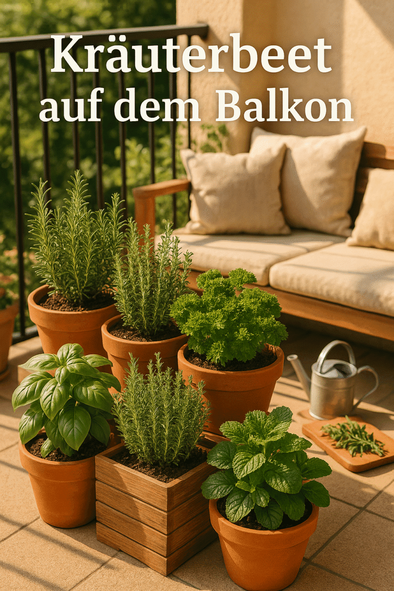 artikel garten kräuterbeet auf dem balkon selbst anlegen