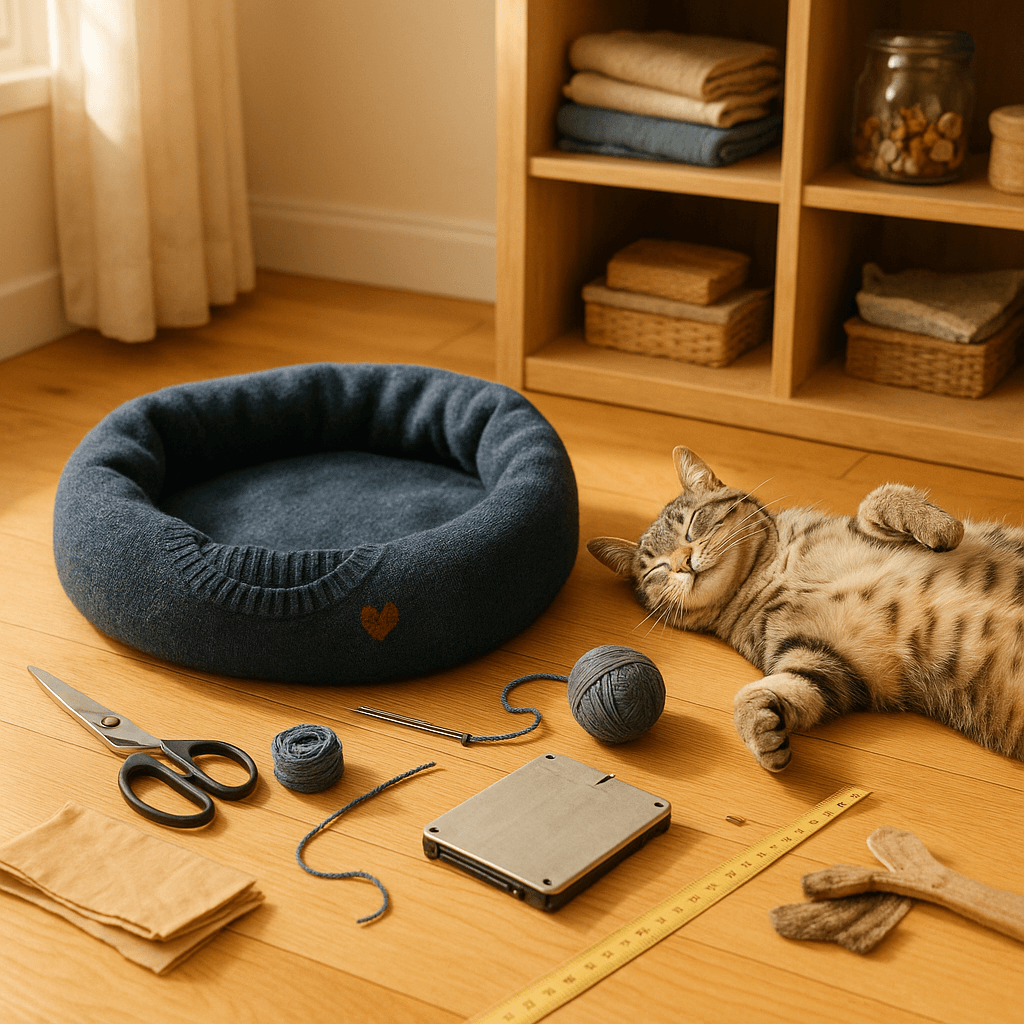 artikel haustier selbstgemachtes katzenbett