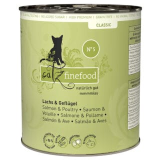 catz finefood 6 x 800 g - Lachs & Geflügel