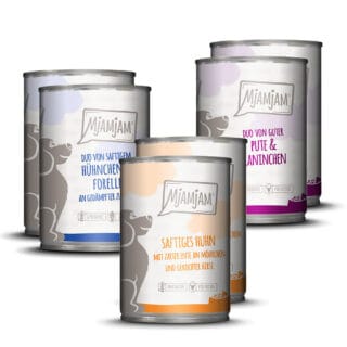 MjAMjAM Adult Hund 6 x 400 g - Mixpaket I (3 Sorten)