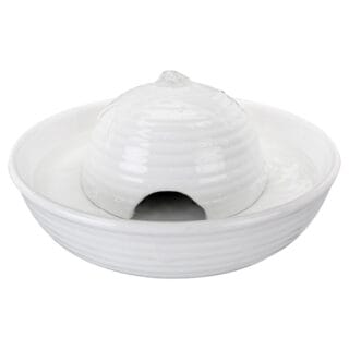 Trixie Trinkbrunnen Keramik Vital Flow - Trinkbrunnen Vital Flow Mini 800 ml, weiß