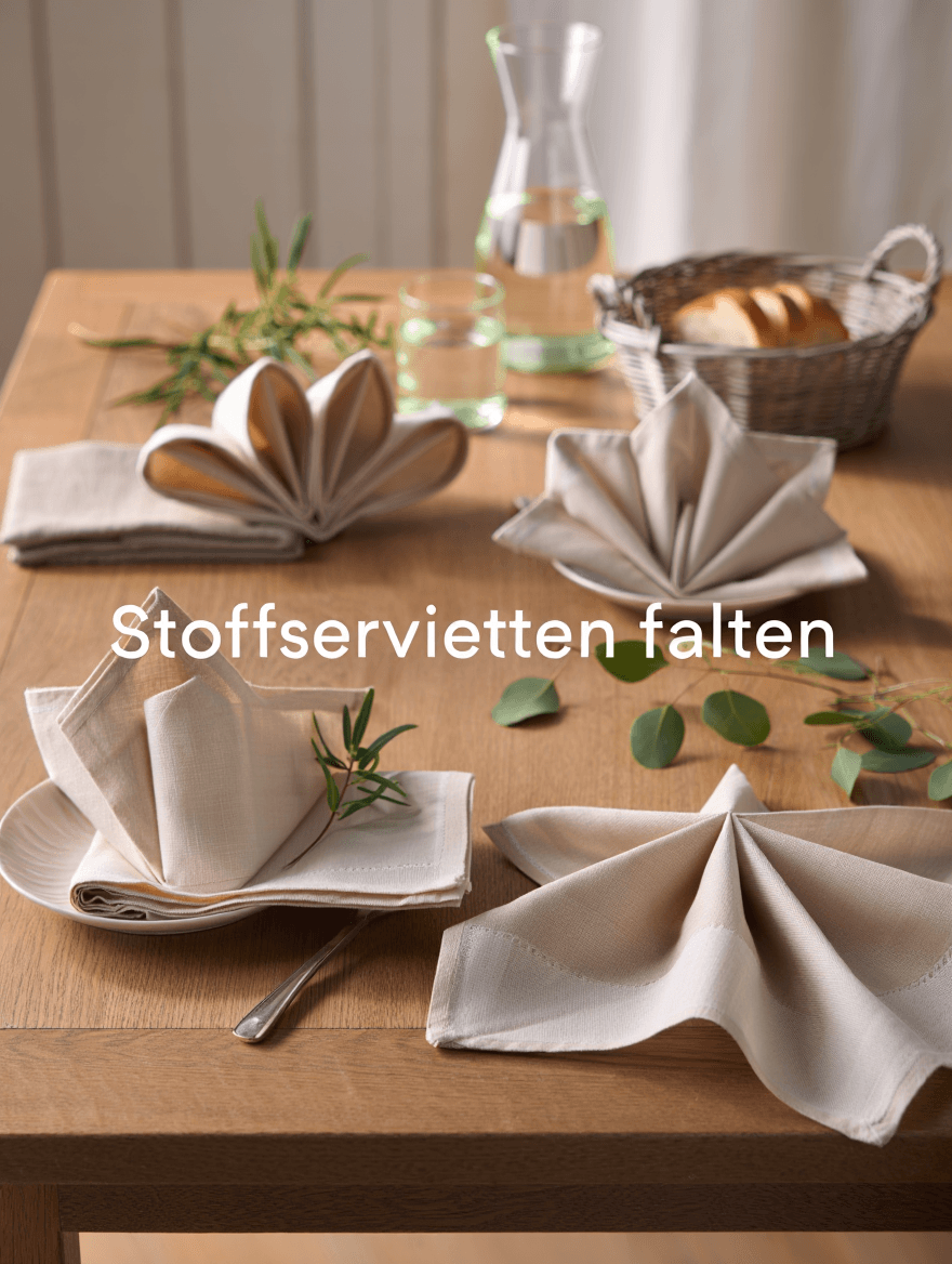 artikel haushalt stoffservietten falten