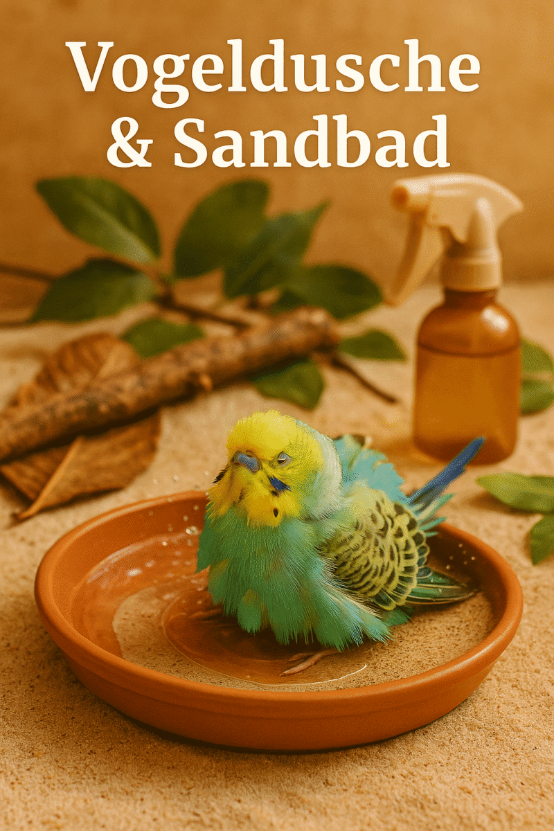 artikel haustier vogeldusche und sandbad