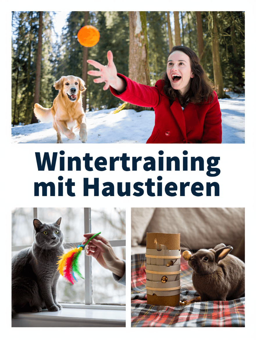 artikel haustier wintertraining mit haustieren