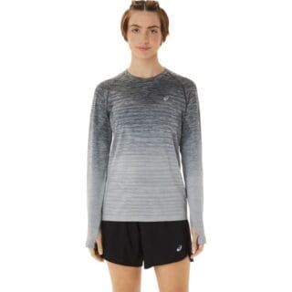 ASICS Seamless LS Top Damen M - Grau | Atmungsaktiv & Bequem für Läuferinnen