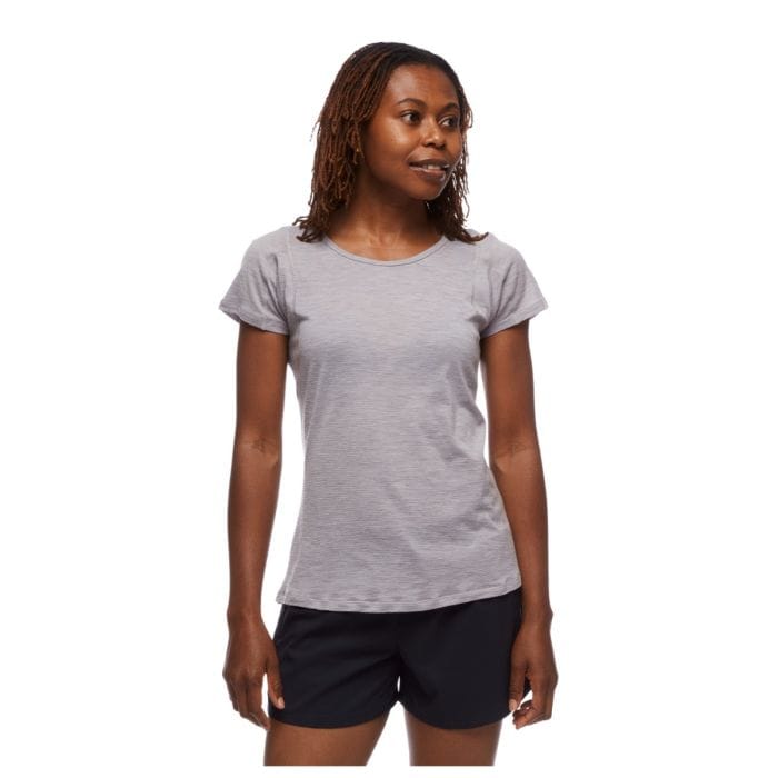 Black Diamond Rhythm Tee XL Damen Merino-Wolle Lauf- und Freizeitshirt, atmungsaktiv, bequem, langlebig
