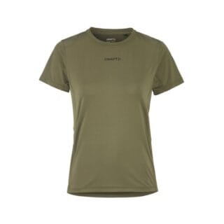 Craft ADV Essence SS Tee Damen Gr. L in Grün – Leichtes, atmungsaktives T-Shirt für optimalen Komfort beim Laufen