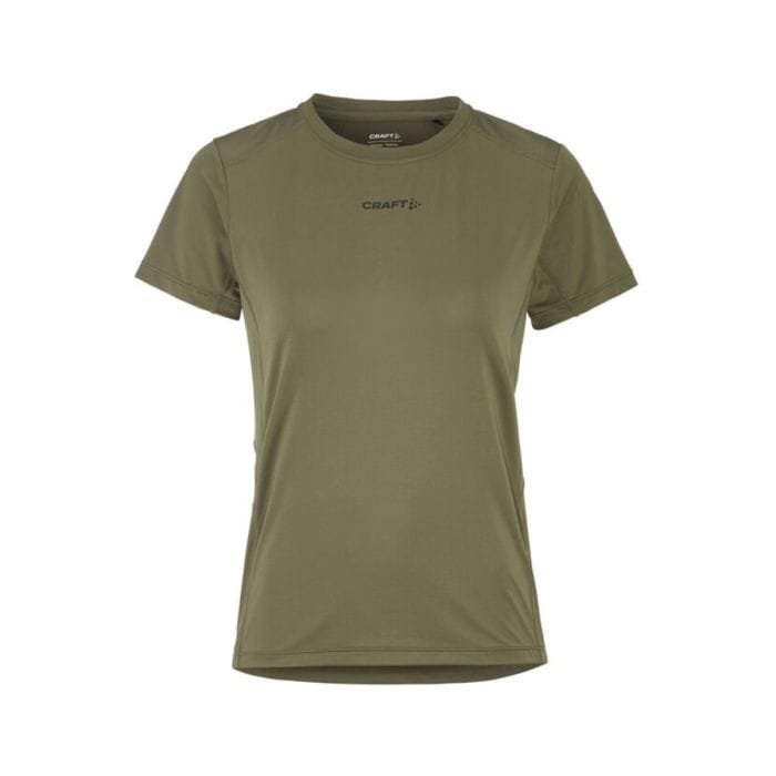 Craft ADV Essence SS Tee Damen Gr. L in Grün – Leichtes, atmungsaktives T-Shirt für optimalen Komfort beim Laufen