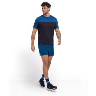 FALKE RU SS Tee Heat Herren Laufshirt in Blau – Leicht, atmungsaktiv & optimaler Komfort für intensives Training