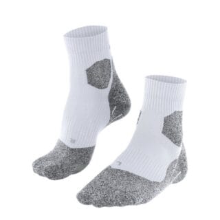 FALKE® RU Trail Grip Socken Herren Gr. 39-41 Weiß/Grau - Optimaler Halt & Komfort