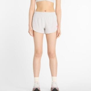 New Balance RC Ultra Light Split Shorts 3 Inch Gr. M Grau Damen