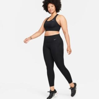 Nike Universa Hochtaillierte 7/8 Tights Gr. L - Bequeme Lauf-Tights für Damen in Schwarz