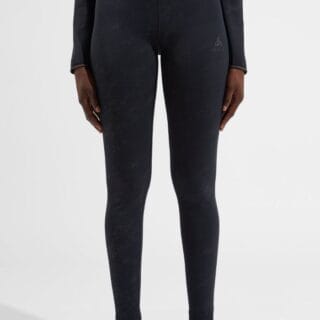 Odlo Zeroweight Print Reflektierende Tights Größe L - Leicht, atmungsaktiv und ideal für Lauftraining