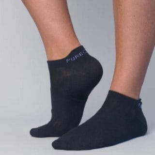 PureLime Footies 2er-Pack Damen Socken Gr. 36/38 Schwarz - Komfort & Stil