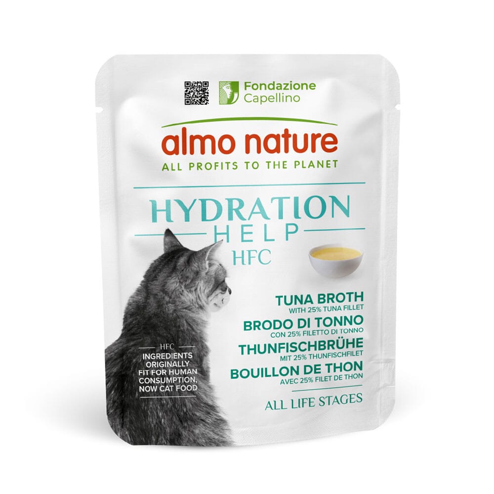 Almo Nature HFC Hydration Help 6 x 50 g - ThunfischbrĂźhe mit Thunfischfilet