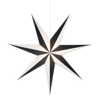 Alva Stern Schwarz/Weiß 100 cm