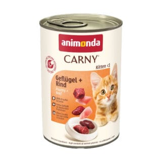 animonda Carny Kitten 12 x 400 g - Geflügel & Rind