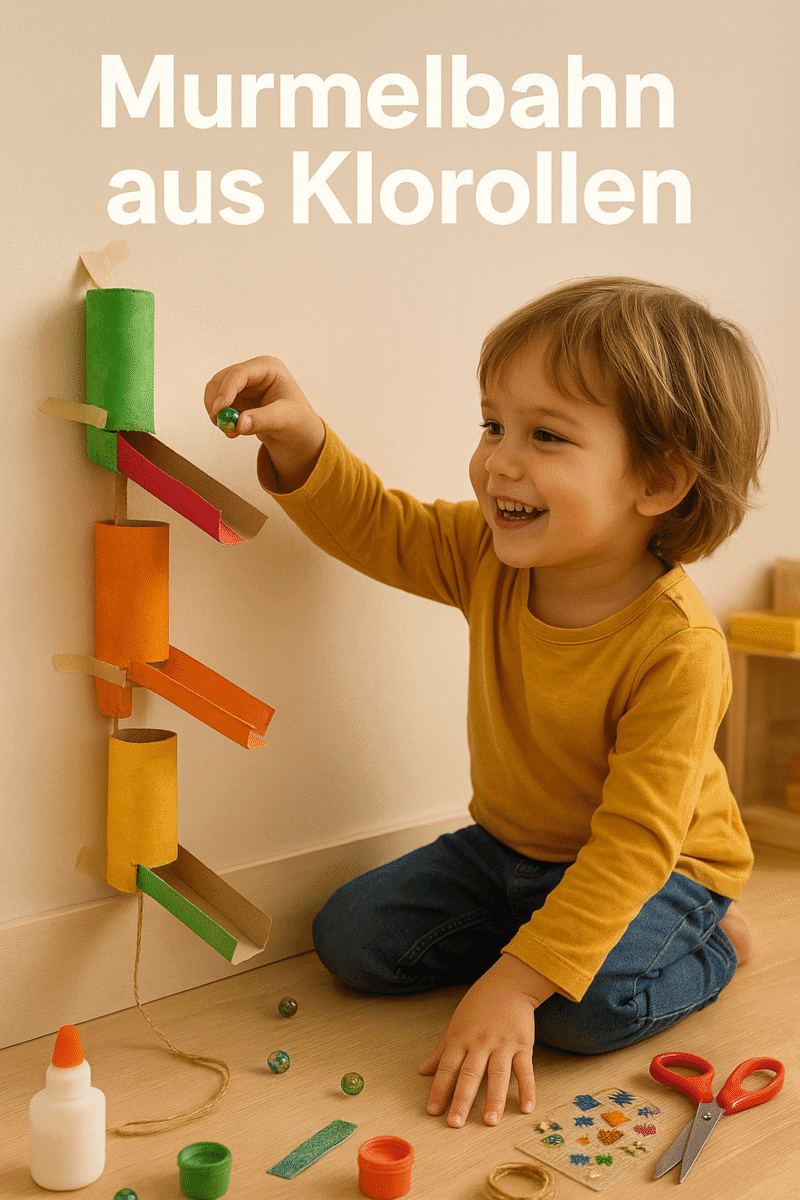 artikel kinder murmelbahn aus klorollen