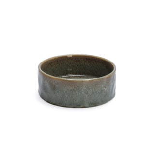 Designed by Lotte Hundenapf Keramik, grün - 2 x 800 ml, Ø 16 x H 6 cm