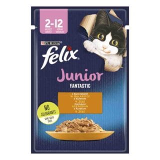 Felix Junior Fantastic Pouches 26 x 85 g - Huhn