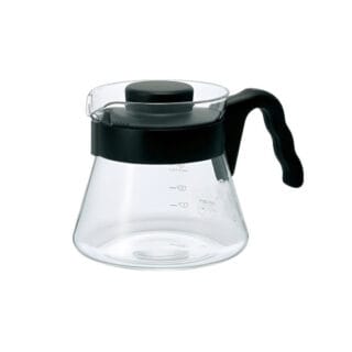 Hario V60 Kaffeekanne aus Glas, 450 ml – Schwarz
