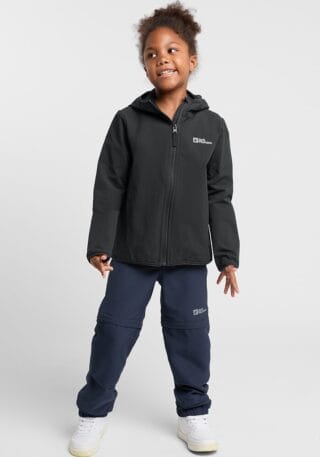 Jack Wolfskin Softshelljacke "SOLYD JACKET K" mit Kapuze