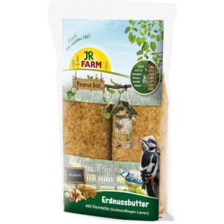 JR Garden Peanut Bar Erdnuss-Turm inkl. Nachfüller - Extra Nachfüller: 2 Stück á 700 g JR Garden Peanut Bar Erdnussbutter mit Hermetia
