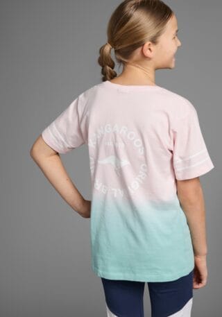 KangaROOS T-Shirt "Kangaroos mit trendigem Farbverlauf" kurzärmelig, bequeme Passform, mit Logodruck, Rundhalsausschnitt