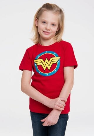 LOGOSHIRT T-Shirt "DC - Wonder Woman Logo Circle" mit Wonder Woman-Logo