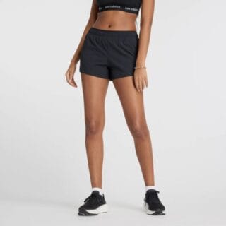 New Balance RC Seamless Damen Shorts 3 Zoll - Größe L, Schwarz