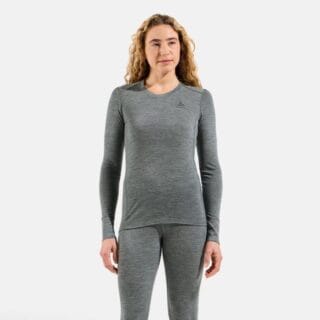 Odlo Merino 200 BL Top Crew Neck L/S Gr. L Grau Damen