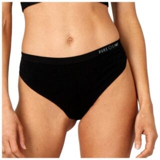 PureLime Seamless Thong Damen M/L - Schwarz, nahtloser Komfort für Sport & Alltag