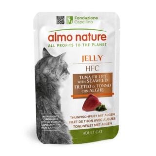 Almo Nature HFC Jelly Pouch 6 x 55 g - Thunfischfilet mit Algen