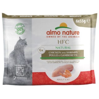 Almo Nature HFC Natural Pouch 6 x 55 g - Huhn & Garnelen