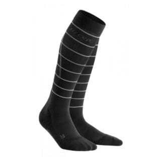 CEP Reflektierende Kompressionssocken Herren Schwarz, Gr. V (45-50 cm)