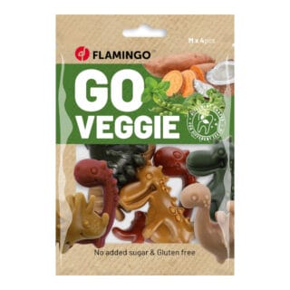 Flamingo Go Veggie Dinosaurier Mix - 120 g (4 Stück)