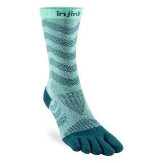 Injinji UltraRun Mini Crew Socken XS/S 35-40 Damen Grün - Optimaler Komfort für lange Läufe