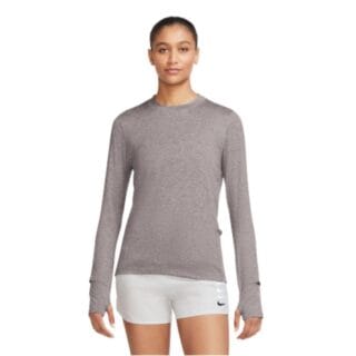 Nike Element Damen Laufshirt XL Silber-Lila – Leicht, atmungsaktiv & perfekt für Training und Performance
