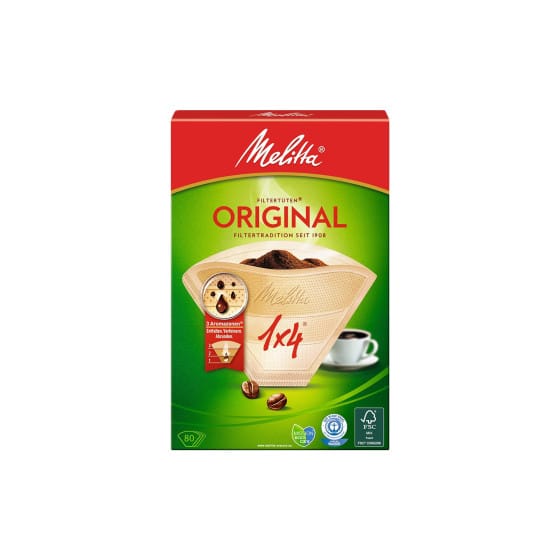 Papierkaffeefilter Melitta Original 1x4, 80 Stk.