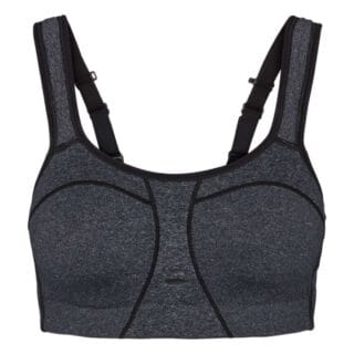 PureLime Padded Sport-BH für Damen - Größe 70A, Schwarz, atmungsaktiv & bequem