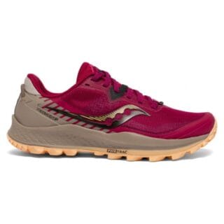 Saucony Peregrine 11 Damen Trailrunning-Schuh Rötlich, Robuster Grip für Trail & Wandern