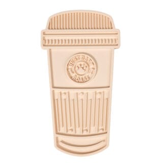 TIAKI Schleckmatte Kaffee Latte - L 30,5 x B 16,7 x H 1,5 cm