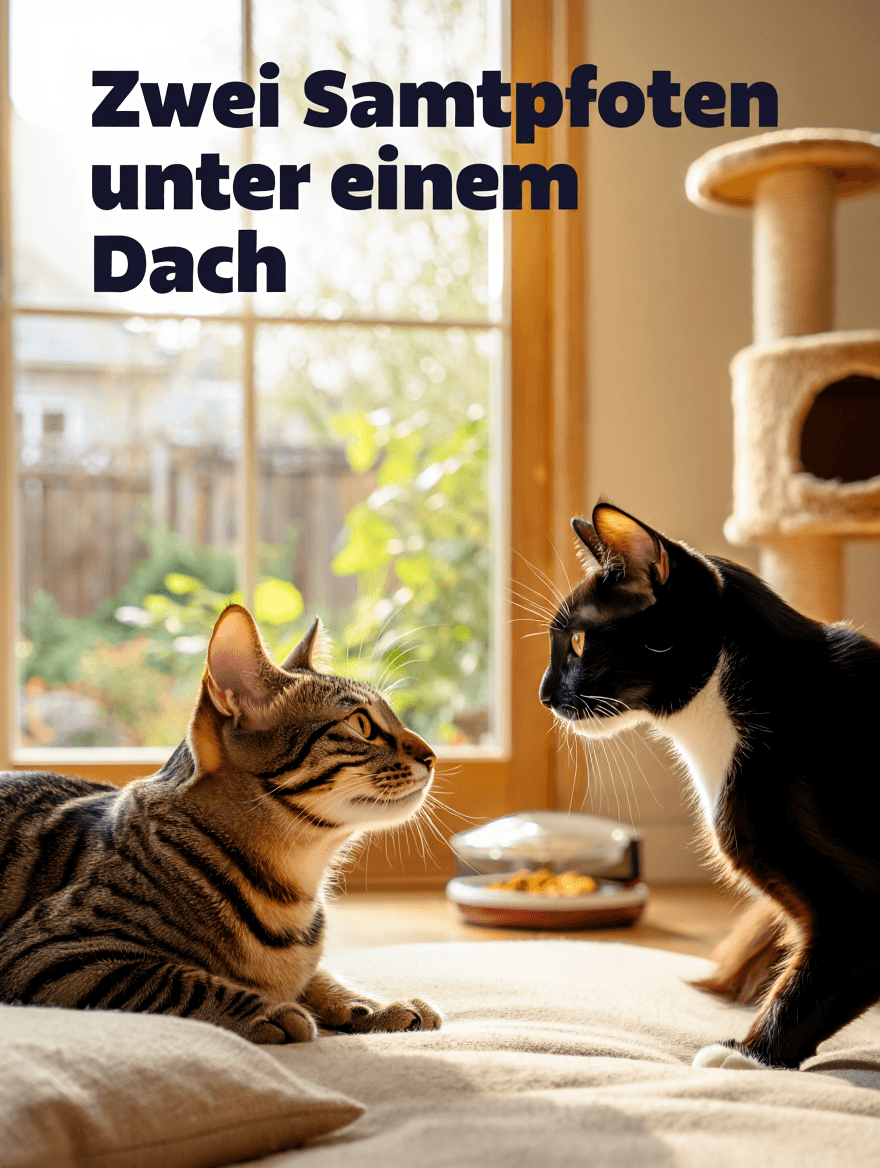 artikel haustier zwei samtpfoten unter einem dach
