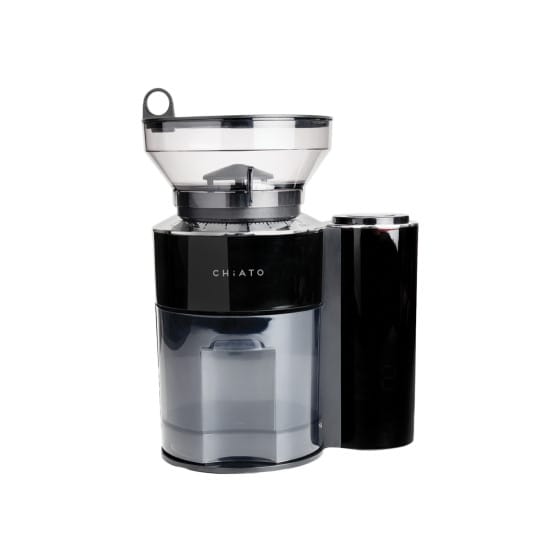 CHiATO grindPLAY Burr Kaffeemühle mit integriertem Waage - Schwarz