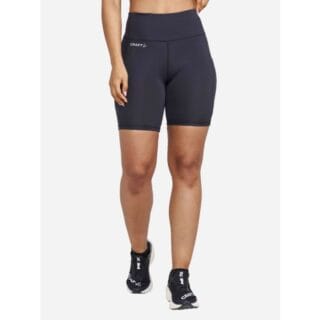 Craft Essentials Damen Short Tights XS – Bequeme, schwarze Lauf- und Trainingstights für optimalen Komfort
