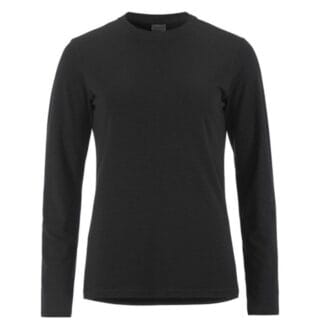 Craft Wool Jersey LS Tee Gr. XS Schwarz Damen