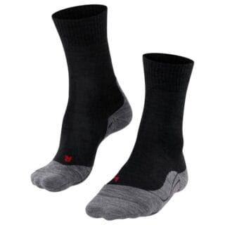 FALKE® TK5 Wander Socken Herren Gr. 39-41 Schwarz/Grau - Komfort & Atmungsaktivität