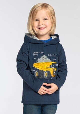 KIDSWORLD Langarmshirt "LKW KIPPER" Langarm, Basic-Passform, mit modischem Druck, Rundhalsausschnitt