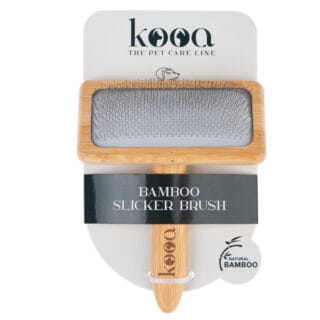 kooa Zupfbürste aus Bambus - L 15,5 x B 12,2 x H 4 cm