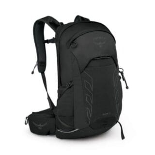 Osprey Talon 22 Rucksack Schwarz – Leichter Trekkingrucksack mit vielseitigen Fächern und komfortablem Tragesystem